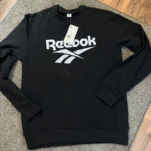 Reebok men’s large sweatshirt new black - Picture 1 of 2